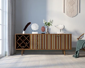 фото Комод "Berber" удлиненный с бутылочницей 20 принт арт BB15/Print_20