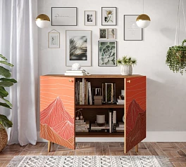 стильные Комод с принтом 49 "Berber" две дверки арт BB04/Print_49