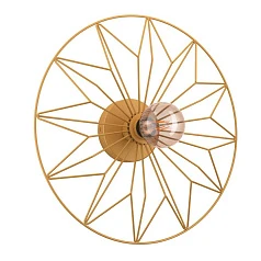 красивые 43443 Настенно-потолочный светильник CASTANUELO, 1Х40W, E27, H105, ?425, сталь, золотой на заказ