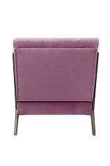 купить Низкое кресло с деревянными подлокотниками Mody Pink розовый