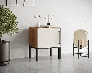 Тумбочка с дверкой "Nicole" NLN08 Белый на заказ