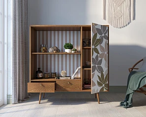 купить Стеллаж с нишей "Berber" принт 27 арт BB28/Print_27 в интернет-магазине