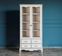 купить красивые Шкаф "Leontina" для посуды высокий 4 ящика  арт ST9355/4 в интернет-магазине