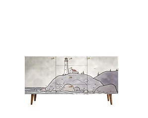 красивый Комод "Berber" с ящиками арт BB14/Print_51 в интернет-магазине