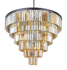 заказать Люстра Odeon 6 Rings Amber в интернет-магазине