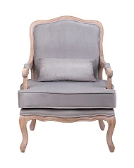 купить стильное Мягкое полукресло с подлокотниками Nitro Grey Velvet