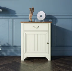 купить стильные Бежевая прикроватная тумба "Olivia" с дверцей арт GA1002B в интернет-магазине