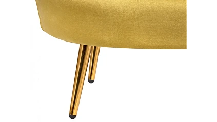 Комплект кресел и дивана ракушка Pearl Double Yellow