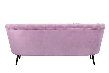 Диван ракушка Pearl Triple Pink на черных ножках в интернет-магазине