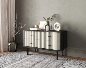 Комод с четырьмя ящиками "Emerson" арт EM05/milky/L на заказ в интернет-магазине