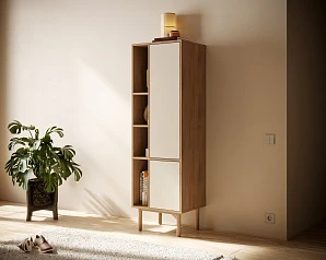 фото Шкаф-стеллаж с дверками "Alice" арт ALC12 в интерьере