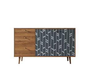Комод "Berber" с двумя дверками и ящиками 18 принт арт BB05/Print_18 на заказ в интернет-магазине