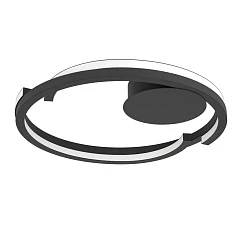 красивые 901821 Светодиодный настенно-потолочный светильник с регулировкой цветовой температуры MEZZOMONTE, 1X20W 1X20W(LED LED), 2700-6500K, 2220 2220lm, алюм в интернет-магазине