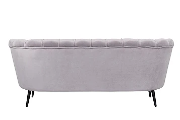 купить Дизайнерский диван для гостиниц Pearl Triple Grey на черных ножках