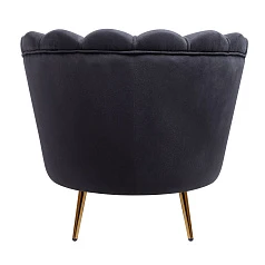 красивое Низкое кресло ракушка Pearl Black на заказ