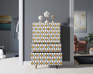 заказать Комод высокий "Berber" принт 22 арт BB10/Print_22