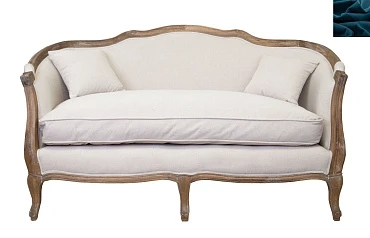 заказать Диван ампир Darcy 2 цвет синий в интернет-магазине