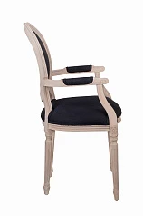 Мягкий стул с подлокотниками Delo Arm Black на заказ