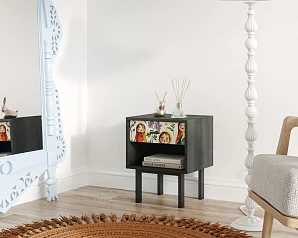 купить Тумбочка с верхним ящиком "Emerson" Матрешки арт EM11/Art04 в интернет-магазине