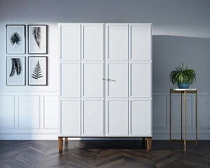 Шкаф "Andersen" широкий двухстворчатый арт AN27WH