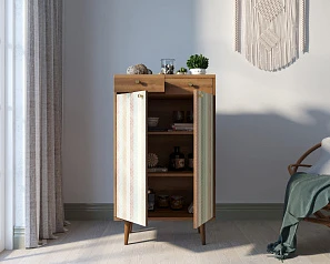 фото Комод "Berber" два ящика и дверки 45 принт арт BB46/Print_45