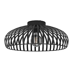 красивые 900721 Потолочный светильник MOGANO 3, 1X40W (E27), H180, ?430, сталь, черный в интернет-магазине