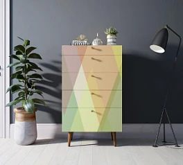 купить красивые Комод высокий "Berber" принт 16 арт BB10/Print_16