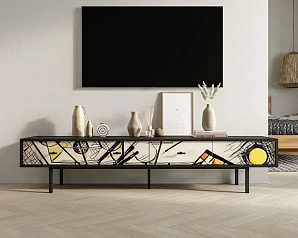 купить Комод с четырьмя ящиками под TV "Emerson" by Kandinsky арт EM06/Print_01