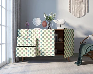 Комод "Berber" с двумя дверками и ящиками принт 24 арт BB17/Print_24 в интернет-магазине