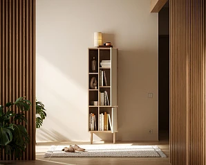 фото Шкаф-стеллаж с дверками "Alice" арт ALC12 в интерьере