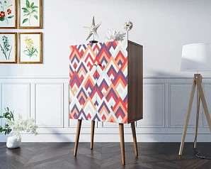 заказать Комод на высоких ножках "Berber" 2 принт арт BB09/Print_02