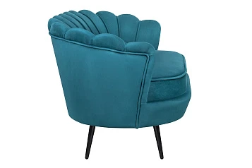 купить Диван ракушка Pearl Double Marine Velvet на черных ножках