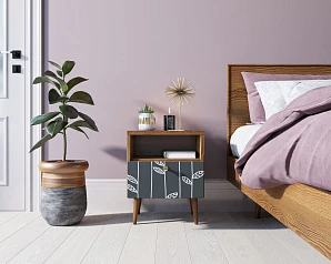 заказать Тумбочка "Berber" с одним ящиком 18 принт арт BB06/Print_18, разноцветная