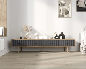 фото Комод с четырьмя ящиками под TV "Emerson" арт EM06/7024/L в интерьере