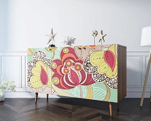 Комод "Berber" три дверки 6 принт арт BB01/Print_06 на заказ