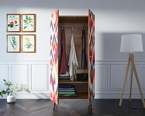 заказать Шкаф малый двухстворчатый "Berber" принт 2 арт BB08/Print_02 в интернет-магазине