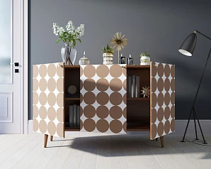 красивые Комод "Berber" три дверки 17 принт арт BB01/Print_17