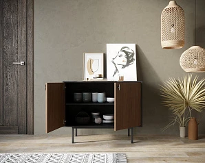 Комод с двумя дверками "Emerson" арт EM02 в интерьере