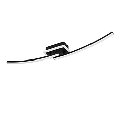 901217 Светодиодный потолочный светильник LUNGOLAGO, 12W(LED), сталь, пластик, черный, пластик, белый, 4000K, 1450lm на заказ