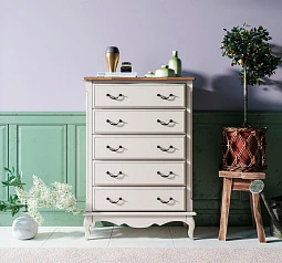 купить Комод «Leontina» на пять ящиков вертикальный арт ST9342 в интернет-магазине