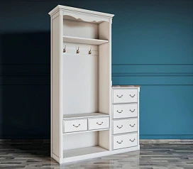 купить красивый Шкаф-прихожая Leontina с комодом арт ST9362 в интернет-магазине