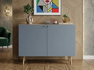 Комод с принтом 3 "Бербер (Berber)" две дверки арт BB04/Print_5014