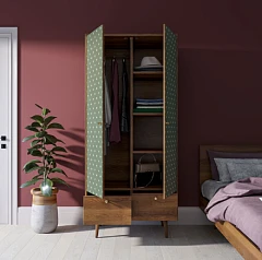 фото Шкаф двухстворчатый "Berber" принт 12 арт BB16/Print_12