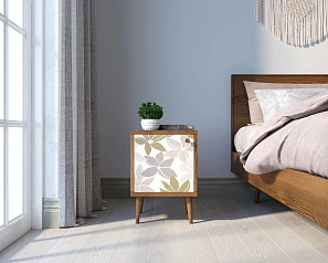 красивые Тумбочка "Berber" с дверкой 27 принт арт BB21/Print_27, разноцветная