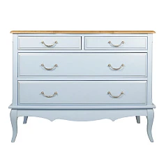 купить стильные Комод «Leontina Blue» на 4 ящика арт ST9315B