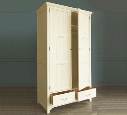 купить стильный Бежeвый двухстворчатый шкаф "Olivia"   арт GA2004C