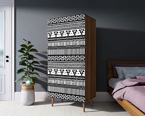 Шкаф малый двухстворчатый "Berber" принт 19 арт BB08/Print_19 в интернет-магазине