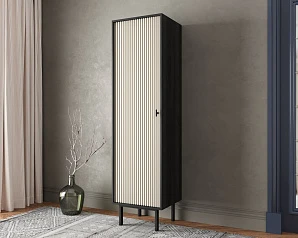 Шкаф c одной дверкой "Emerson" арт EM101/milky/L на заказ в интернет-магазине