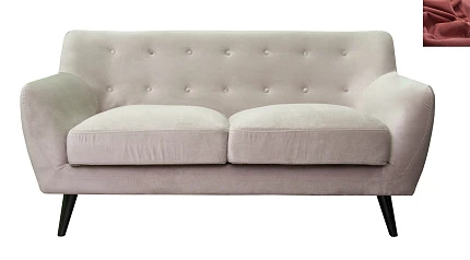 купить стильный Диван с мягкими подлокотниками Albert 4 цвет красный в интернет-магазине