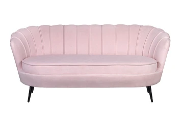 заказать Дизайнерский диван Pearl Triple Pink на черных ножках